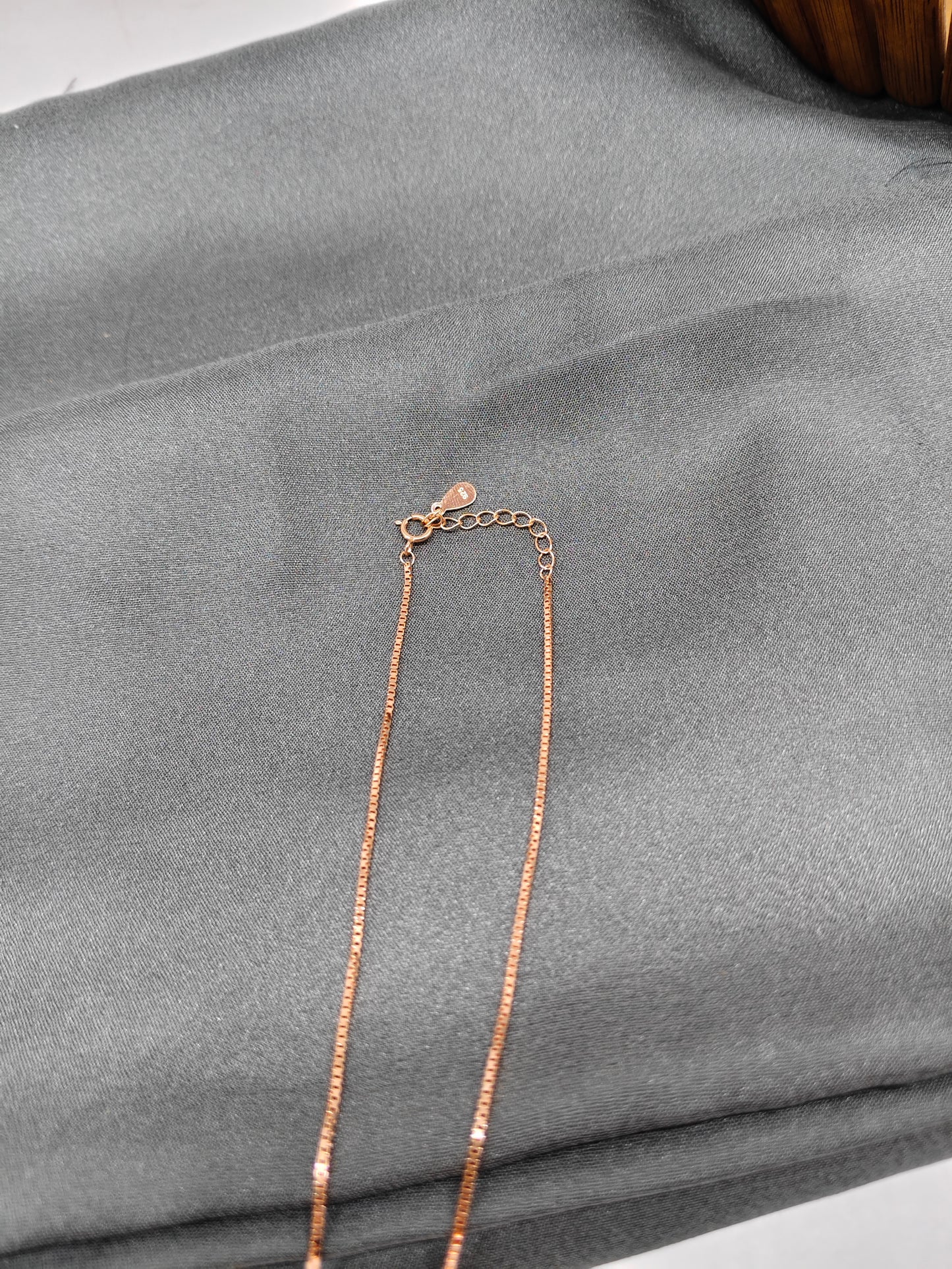 925 Silver Rose Gold Colour Leaf Hanging Design Set