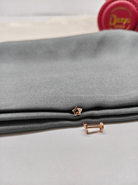 925 Silver Rose Gold Small Star Earrings