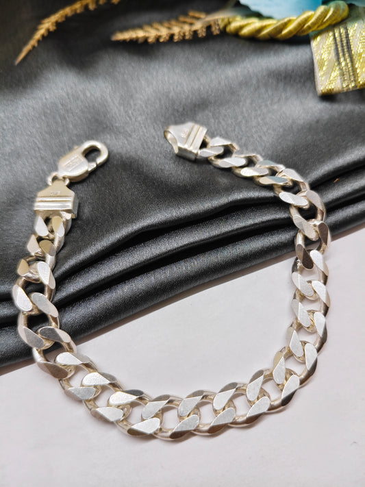 925 Silver Men's Full Silver Finish Design Bracelet