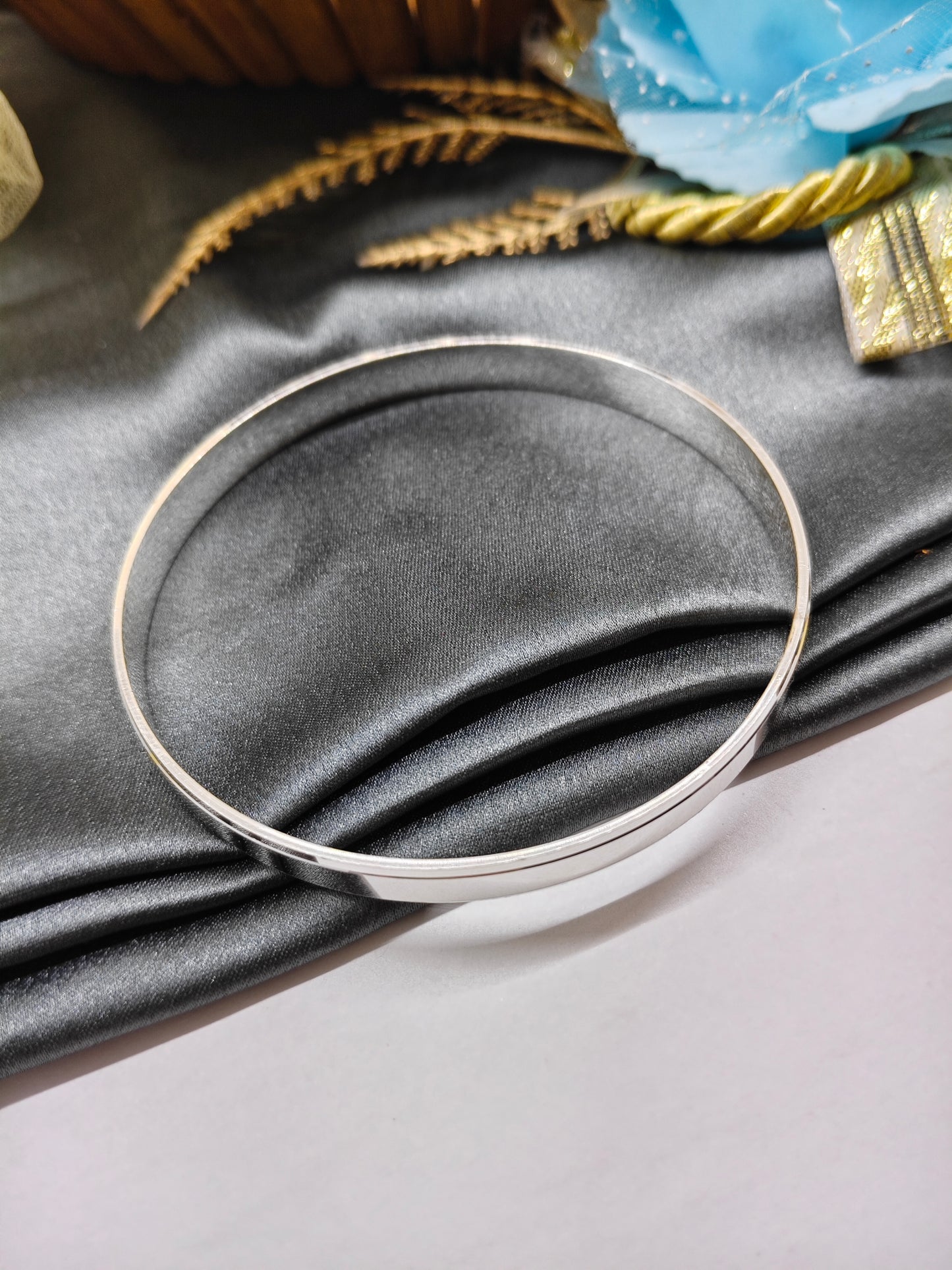 925 Silver Men's Full Silver Finish Design Kada