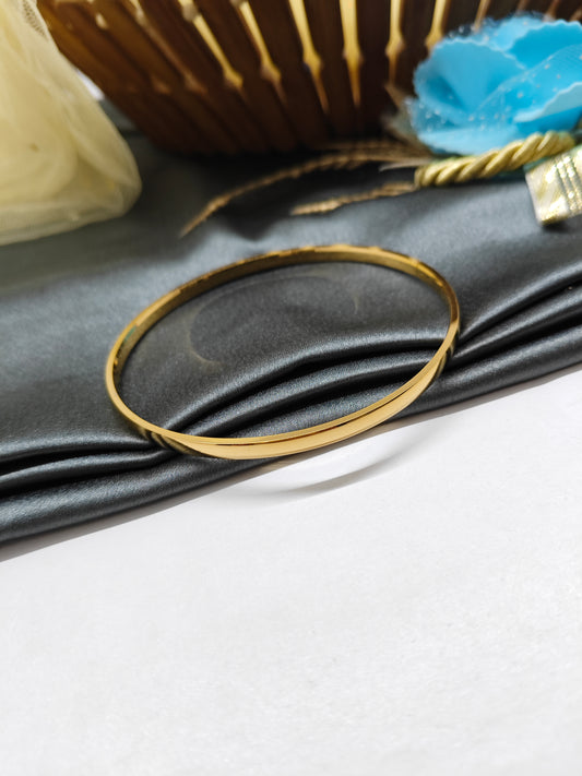 925 Silver Men's Full Gold Finish Design Kada