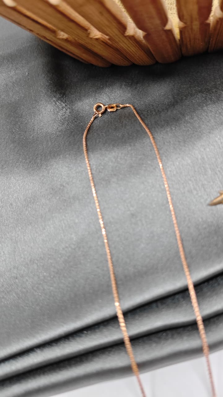 925 Silver Rose Gold Colour Star Multiple White Stone Design Chain Pendant Set With Earrings