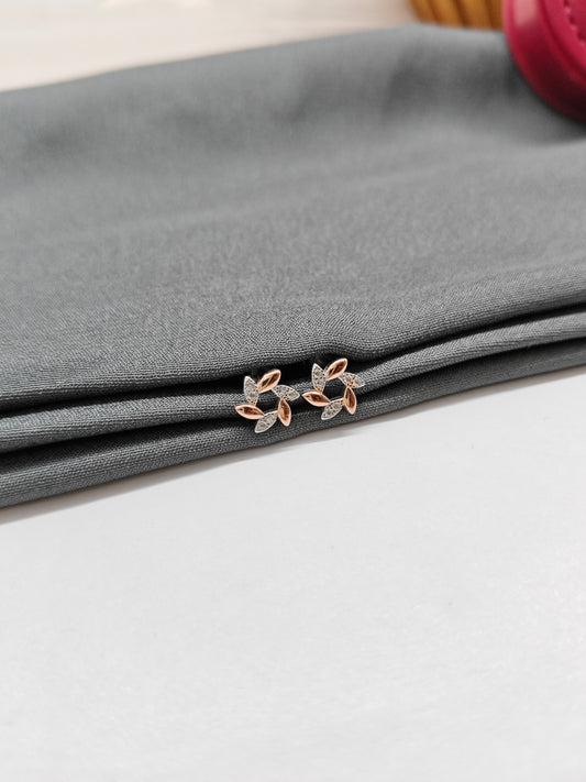 925 Silver Small Two Tone Rose Chakra Design Earrings