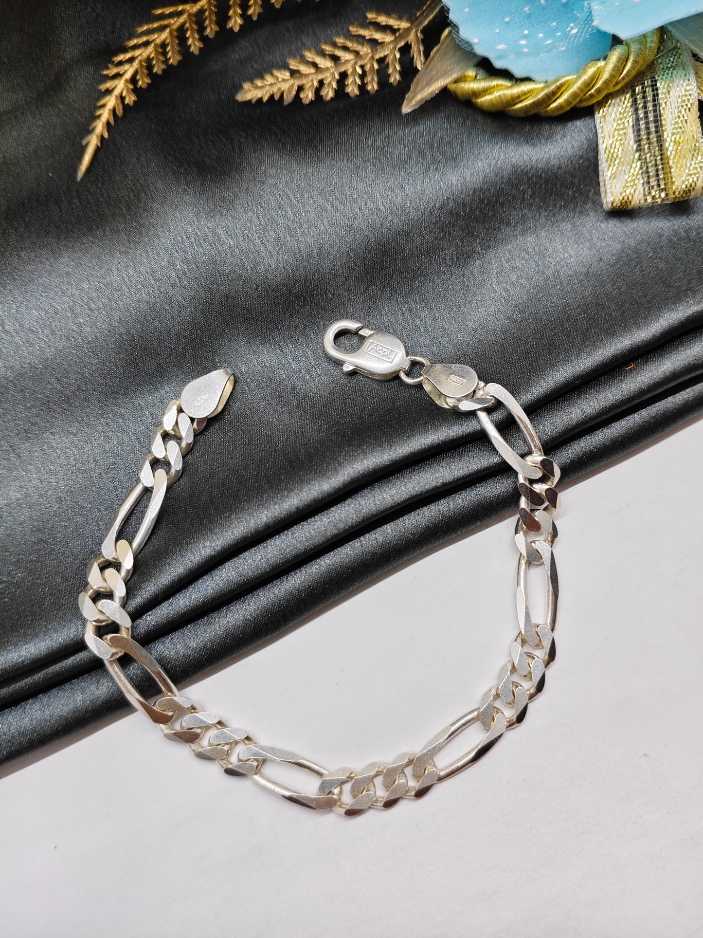 925 Silver Men's Full Silver Finish Design Bracelet