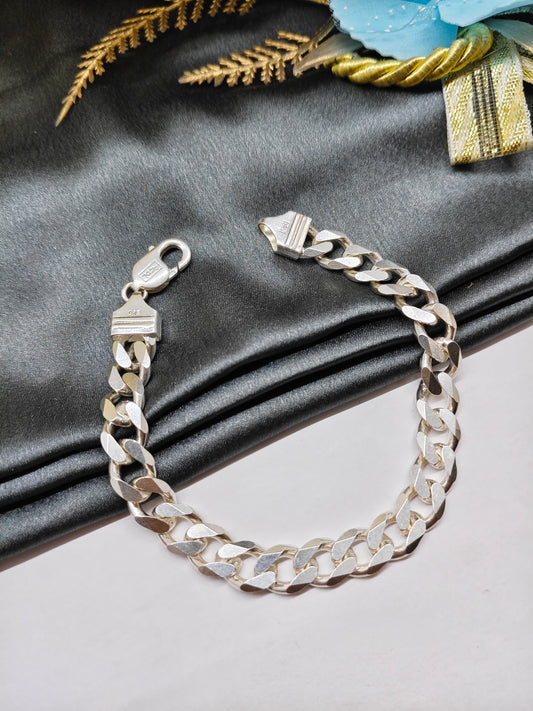 925 Silver Men's Full Silver Finish Design Bracelet
