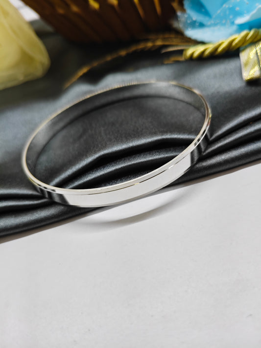 925 Silver Men's Full Silver Finish Design Kada