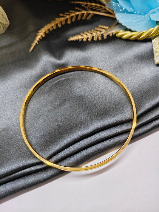 925 Silver Men's Full Gold Finish Design Kada