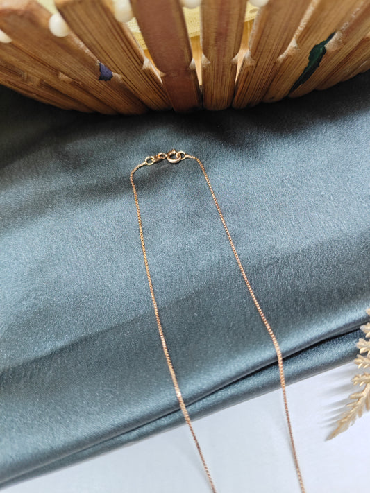 925 Silver Rose Gold Colour Leaf Hanging Design White Stone Chain With Pendant