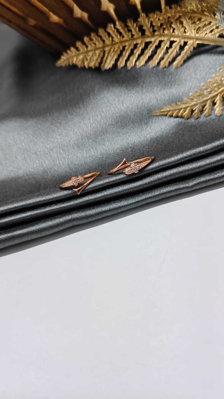 925 Silver Rose Gold Colour Fish Design Toe Rings