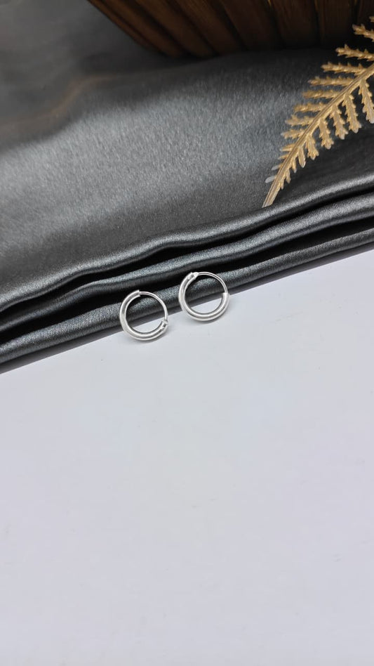 925 Silver Regular Colour Small Size Plain Design Balli / Earrings
